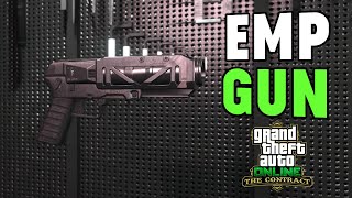 How to Unlock The New EMP Gun Compact EMP Launcher in GTA Online The Contract [upl. by Nadoj]