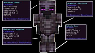 FULL ENCHANTED NETHERITE ARMOR AND TOOLS IN MINECRAFT BEDROCK EDITION 121  CRAFTING HUSTLE [upl. by Maggy]