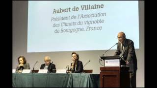 Aubert de VILLAINE Président de lAssociation colloqueterroirs2015Session1 [upl. by Zweig]