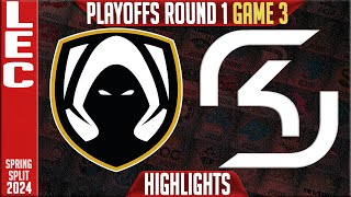 TH vs SK Highlights Game 3  LEC Spring Playoffs 2024 Lower R1  Team Heretics vs SK Gaming G3 [upl. by Allerbag]