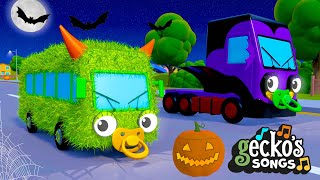 The Halloween Song with Baby Truck  Nursery Rhymes amp Kids Halloween Songs  Geckos Garage [upl. by Nnylatsyrc]