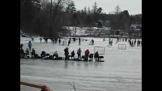 Ice Skating at Occom Pond  2012 Winter Carnival at Dartmouth College [upl. by Leumel428]