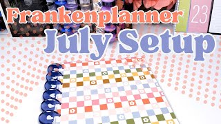 How I’ll Be Using My 2024 Lined Vertical Layout Planner  July Frankenplanner Setup [upl. by Constantin]