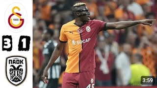 Galatasary vs Paok 13  All Goals amp Extended Highlights  UEFA Europa league [upl. by Kcirdde]