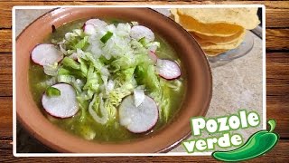 Pozole verde de pollo delicioso  receta fácil [upl. by Restivo877]