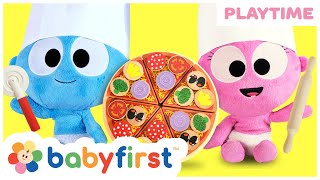 Pretend Play Cooking Pizza for Kids🍕 Fun Learning in the Kitchen w GooGoo amp GaaGaa  BabyFirst TV [upl. by Zerep]