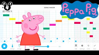 🐷 Peppa Pig  Google Song Maker easy basic melody 🎼 [upl. by York656]