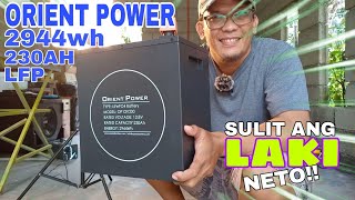 SULIT ANG LAMAN ng ORIENT POWER 230AH 2944WH ang PINAKA MALAKING LIFEPO4 BATTERY  SOBRANG LAKI [upl. by Lukas]