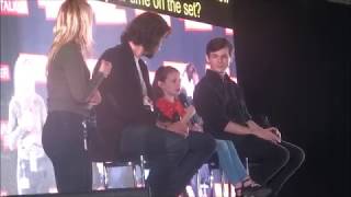 Chandler Riggs amp Cailey Fleming at Walker Stalker London Con [upl. by August]