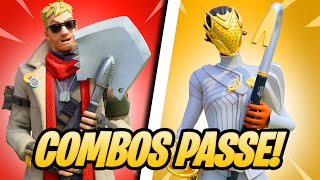 OS MELHORES COMBOS DO PASSE DE BATALHA DA TEMPORADA 1 DO CAPÍTULO 5 DO FORTNITE [upl. by Notsahc]