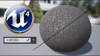 UE4 Tutorial Normal Map Intensity  fast and easy control [upl. by Ziladnerb]