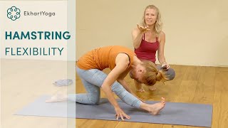 3 yoga poses to increase hamstring flexibility [upl. by Netsua719]