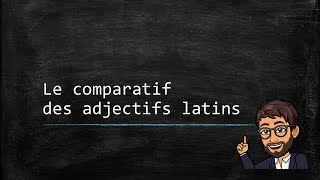 Ladjectif latin 03  Le comparatif des adjectifs latins [upl. by Delores]