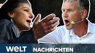 BJÖRN HÖCKE Thüringens AfDChef will wohl Sahra Wagenknecht wegen Verleumdung verklagen  STREAM [upl. by Einahets]