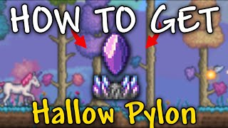 How to Get Hallow Pylon in Terraria  Hallow Pylon terraria [upl. by Luemas262]