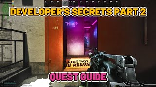 Developers Secrets Part 2 Quest Guide  Streets of Tarkov escapefromtarkov tarkov [upl. by Goldston899]