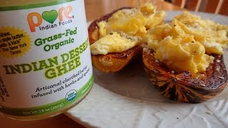 Paleo Diet Breakfast Recipe Idea Delicata Squash amp Scrambled Eggs [upl. by Odette]