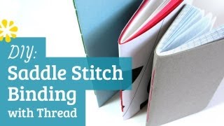 DIY Saddle Stitch Bookbinding Tutorial  Sea Lemon [upl. by Licht]