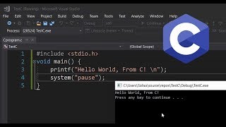 How to Create and Run C Program in Visual Studio [upl. by Feola541]