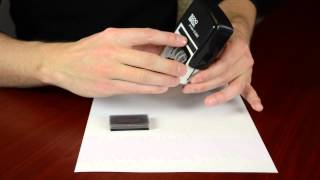 Replacing Your 2000 Plus Self Inking Date Stamp Ink Pad [upl. by Acquah335]