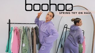 BOOHOO Try On Haul 😍 Spring Transitional Outfit ideas  Discount code ✨🖤 [upl. by Wiese40]