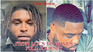 From Dreadlocs To Waves Full 1 Year Journey [upl. by Savior]