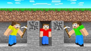 2 HUNTERS vs SPEEDRUNNER Challenge Minecraft [upl. by Ecirtnahc504]