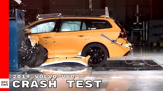 2019 Volvo V60 Small Overlap Crash Test [upl. by Valeda]