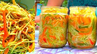 КАБАЧКИ по КОРЕЙСКИ на ЗИМУ ВКУСНЕЙШИЙ САЛАТЗАКУСКА Простой рецепт закатки на зиму [upl. by Eidson226]