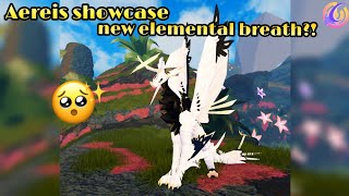 Aereis showcase│Yt creature showcase│new elemental breath│Creatures of Sonaria  Roblox [upl. by Puett]