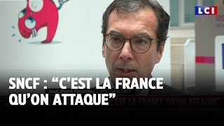 Sabotage des lignes TGV  quotCest la France quon attaquequot déclare le PDG de la SNCF [upl. by Atived]