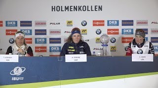 HOL19 Womens Mass Start Press Conference [upl. by Madison]