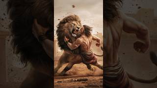 Samson and the Lion samson was empowered by the holyspirit biblestories lion empowerment [upl. by Ecitnirp]