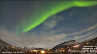 023 20241021 Northern Light Live Kilpisjärvi Finland [upl. by Inram340]