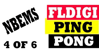 FLDIGI Ping Pong  NBEMS 4 of 6 [upl. by Refinnaej]