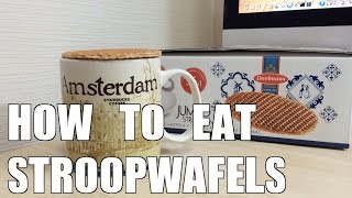 How to eat stroopwafels [upl. by Ahrendt]