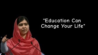 Education Is The One Of The Blessings Of Life  Malala Yousafzai Speech [upl. by Eceer]