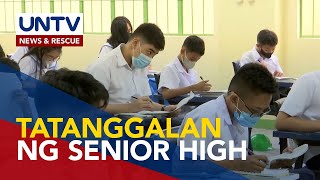 Senior high school program na iniaalok sa state universities at colleges ititigil na – CHED [upl. by Enylhsa]