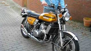 KNALNAARPOTZ Suzuki GT750M nice sound new exhaust system [upl. by Lleirbag]