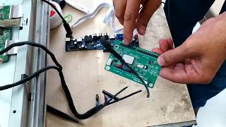 INSTALLATION OF UNIVERSAL LCD MAIN BOARD TO TWO LVDS LG LCD TV PANEL [upl. by Hirst245]