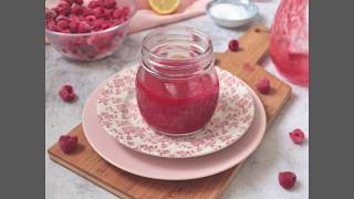 Easy Raspberry Coulis Video [upl. by Aryamo814]