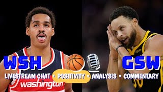 WarriorsWizards POSITIVITY watch party Steph Curry vs Jordan Poole Klay pbpgame notesanalysis [upl. by Dani]