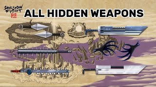 SHADOW FIGHT 2  ALL UNAVAILABLE WEAPONS  ALL HIDDEN WEAPONS [upl. by Aisila]