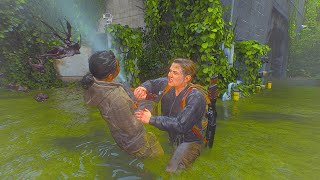 The Last Of Us 2 ● Aggressive Gameplay  Seraphite Island  GROUNDED NO DAMAGE  60FPS  PS5 [upl. by Aneehsak]