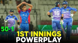 PSL 9  1st Innings Powerplay  Karachi Kings vs Multan Sultans  Match 19  M1Z2A [upl. by Maribelle]