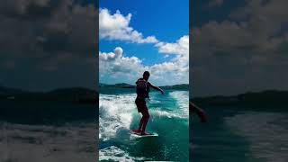 Wakesurfing sport water surfing active holiday [upl. by Leonanie]