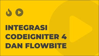 Codeigniter 4 amp Flowbite UI Component Tailwind CSS [upl. by Ayekam]