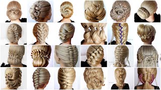 25 UPDOs Perfect for the Holidays  easy hairstyles  quick hairstyles  cool hairstyles [upl. by Ahtilat]