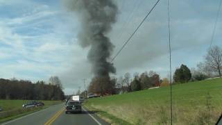 Underwood Cabinets Fire in Ferrum VA [upl. by Nnylyaj292]