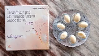 clindamycin and clotrimazole vaginal suppositories review in 3 minutes  clingen 3 vaginal [upl. by Latsyk567]